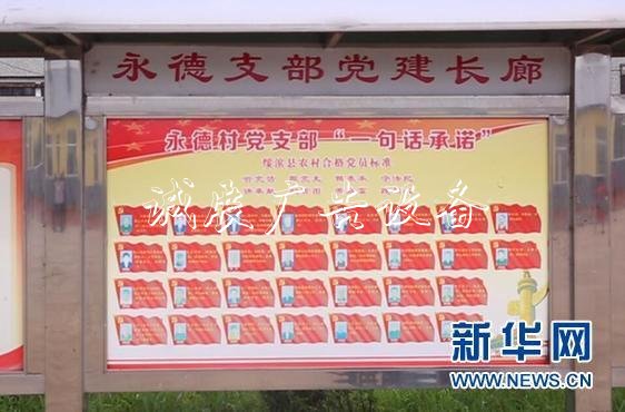 【邊疆黨旗紅】一句話文化宣傳欄承諾讓永德村黨建和扶貧