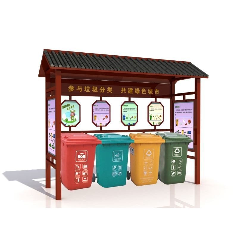 湖北武漢四大分類垃圾亭多少錢-維護方便